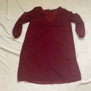 Lulu’s Burgundy shift dress